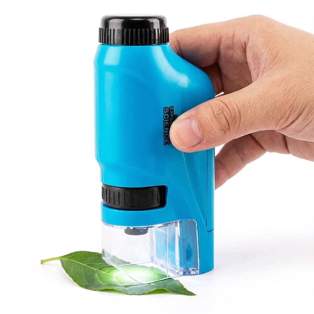 Microscopio Mini Gadnic Portátil Con Luz LED Outlet