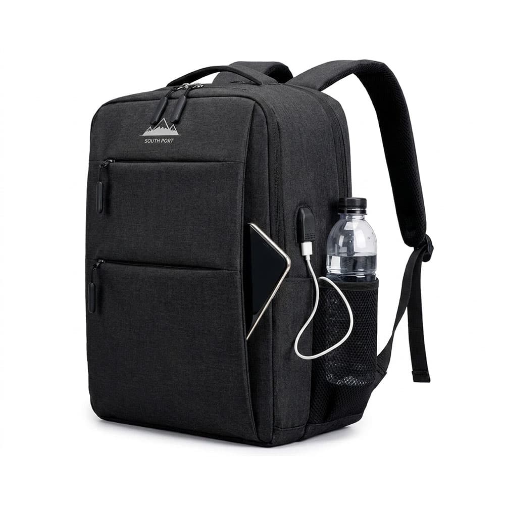Mochila Con Puerto USB SouthPort By Gadnic Impermeable
