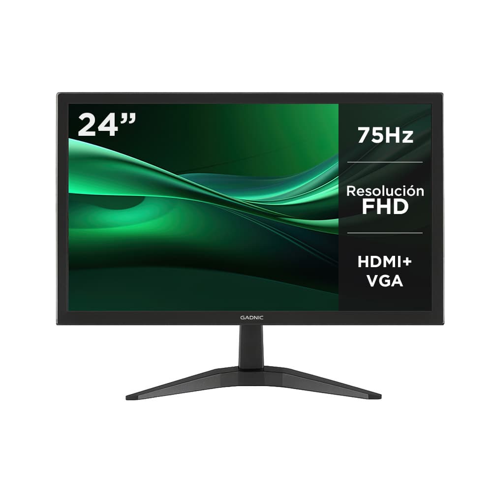 Monitor GADNIC 24 Led Pantalla Full HD 75Hz HDMIVGA Outlet