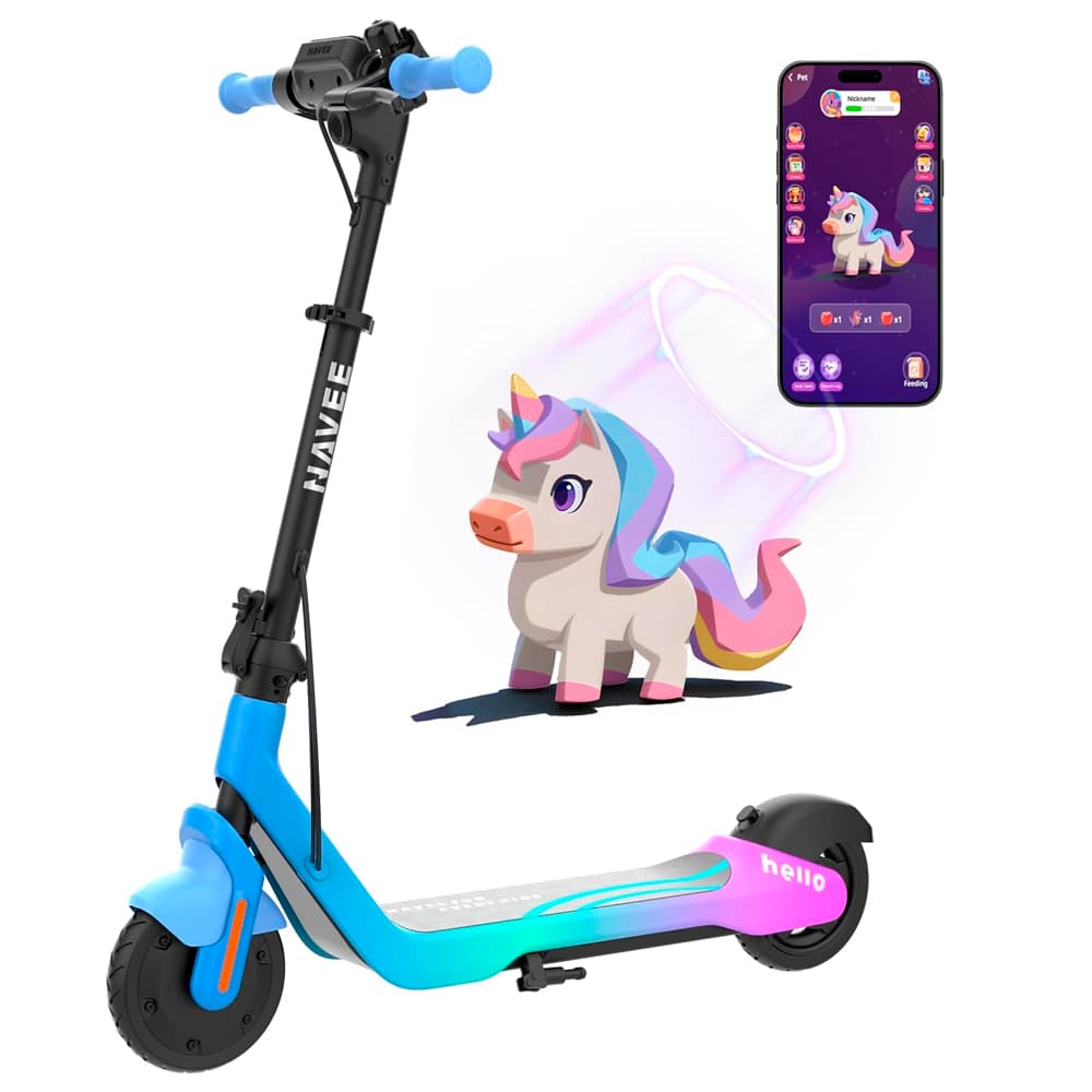 Patineta Eléctrica Navee K100 Máx 6 a 14 Años 20 kmh Soporta Hasta 60 kg Manillar Ajustable