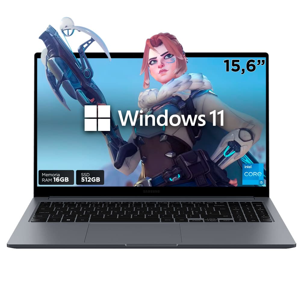 Notebook Samsung Galaxy Book4 15,6" Intel® Core™ i5 RAM 16 GB