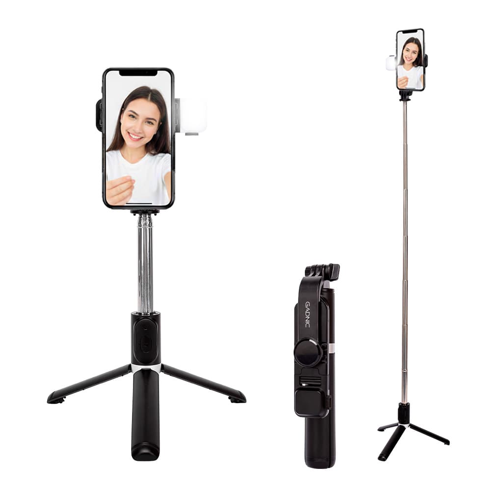 Tripode Gadnic Bastón de Selfie Con Bluetooth y Flash Outlet