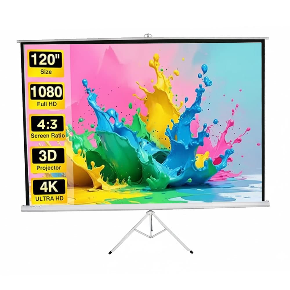 Pantalla Proyector Gadnic 120 Manual con trípode Usado