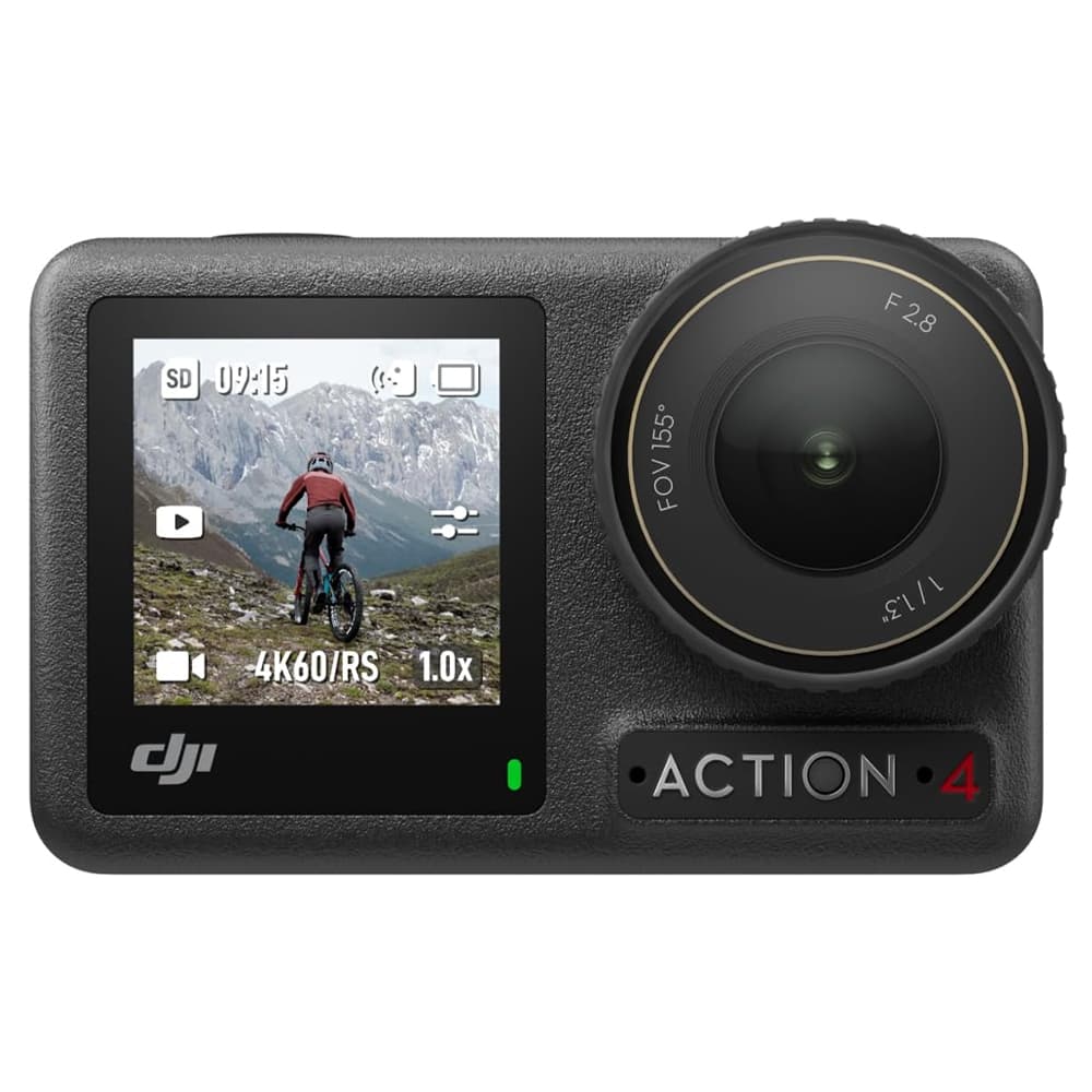 Cámara DJI Osmo Action 4 Combo Estándar, Cámara de Acción Sumergible, 4K/120 fps con un Sensor de 1/1.3 Pulgadas, Gran Rendimiento con Poca luz, Color D-Log M de 10 bits, Batería Duradera de 1770 mAh