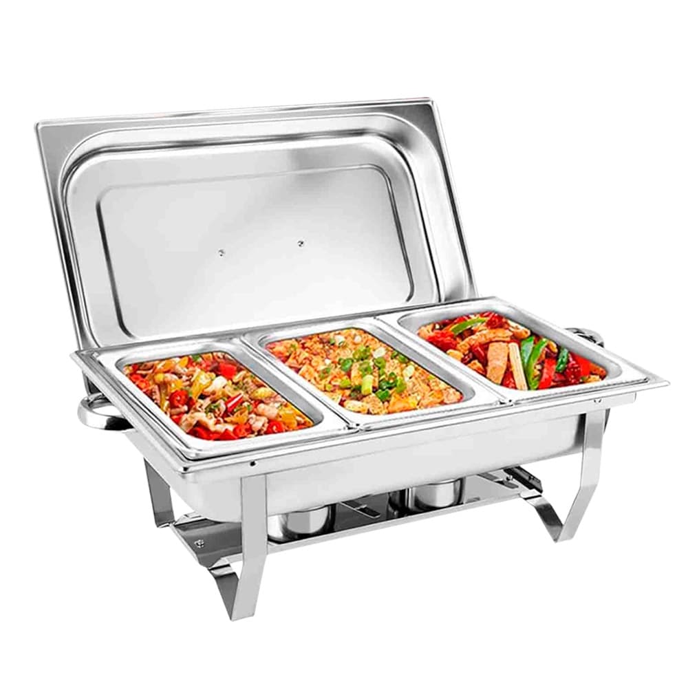 Buffetera Mantenedor Comidas Chafing Cuk by Gadnic 3 Bandejas Outlet