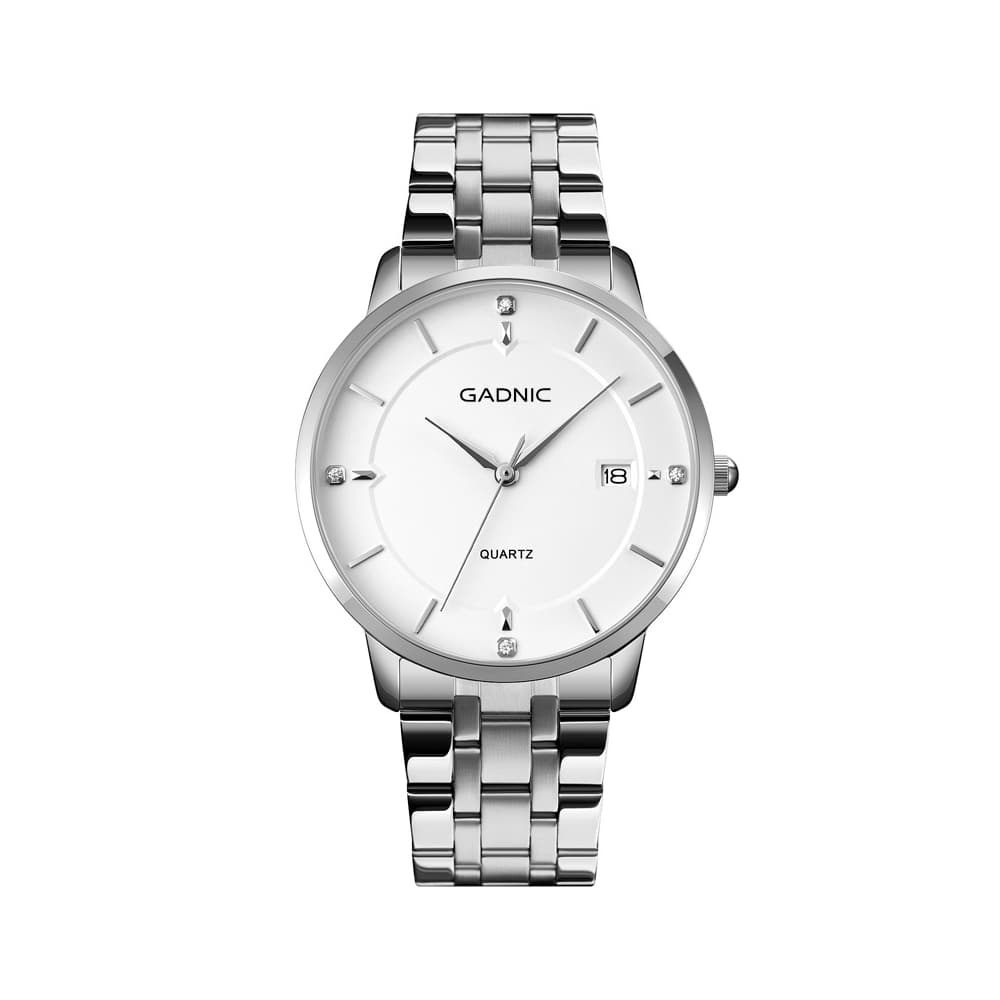 Reloj Analógico Gadnic RELF5 Pulsera Malla Metálica Acero Inoxidable Calendario