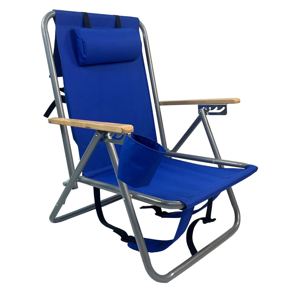 Reposera Plegable Gadnic 4 Posiciones Porta Botellas Portátil Outlet