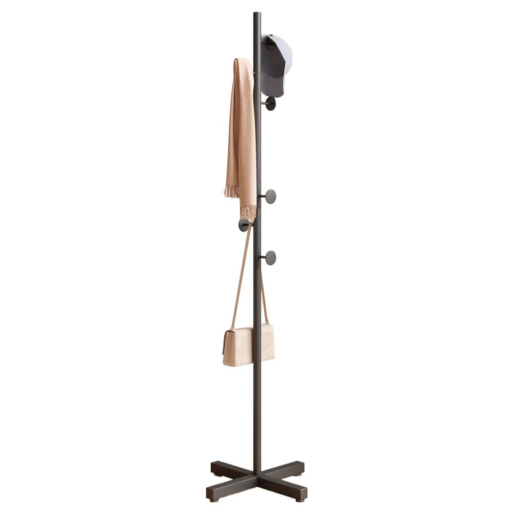 Perchero de Pie Gadnic Estilo Nórdico Minimalista 7 Ganchos Reforzados Base Estable Ropa Carteras y Accesorios Usado