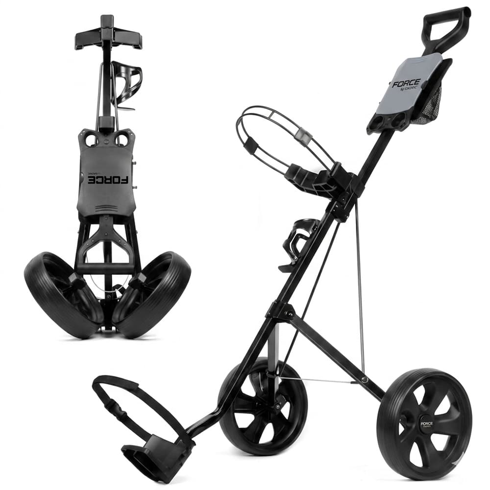 Carrito De Golf Force By Gadnic Plegable 2 Ruedas Liviano Con Freno Y Porta Accesorios