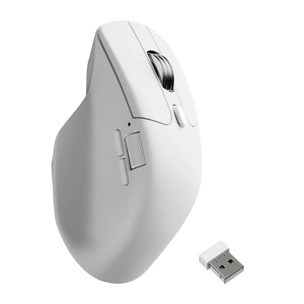 Mouse Inalambrico Keychron M6 Gamer 12000 DPI Con Sensor PixArt Blanco