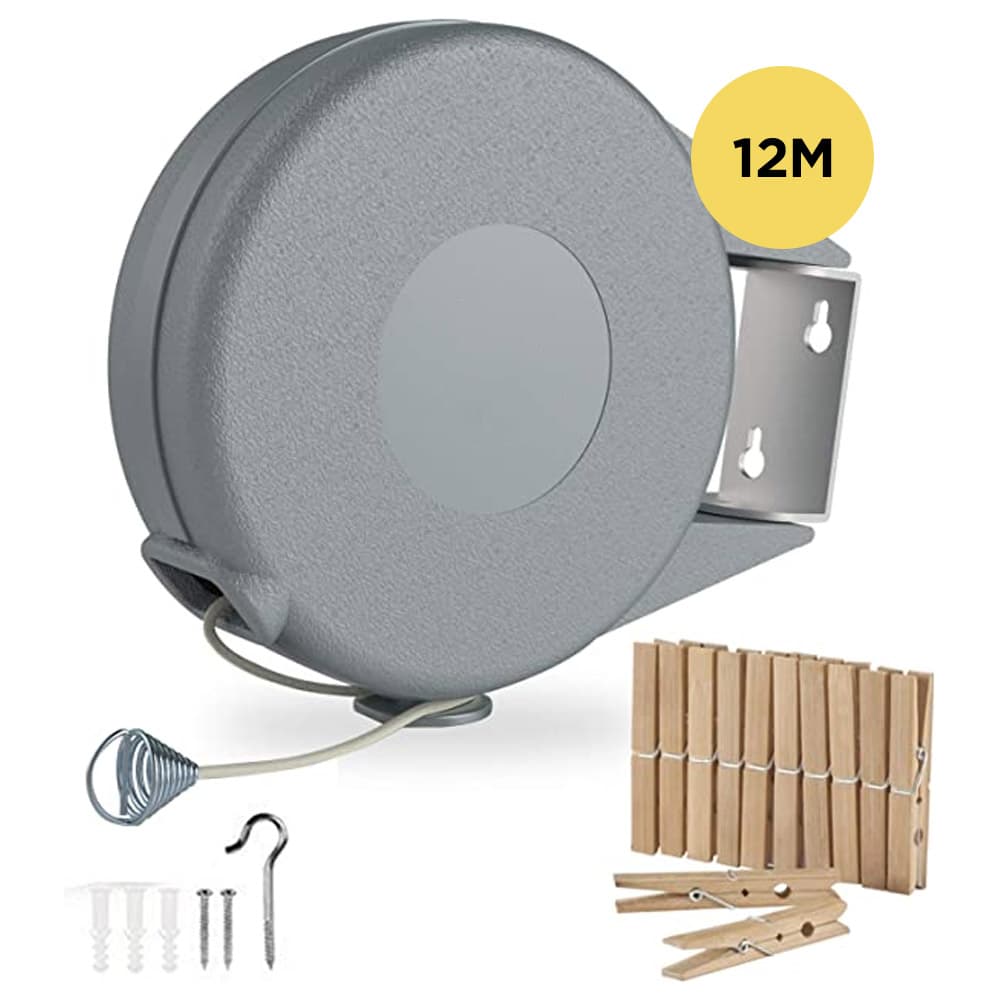 Tender Ropa Gadnic Tendedero Pared Extensible 12 mts