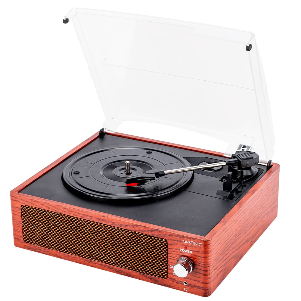 Tocadiscos Gadnic Soundix7 Retro Bluetooth 3 Velocidades FM USB Outlet
