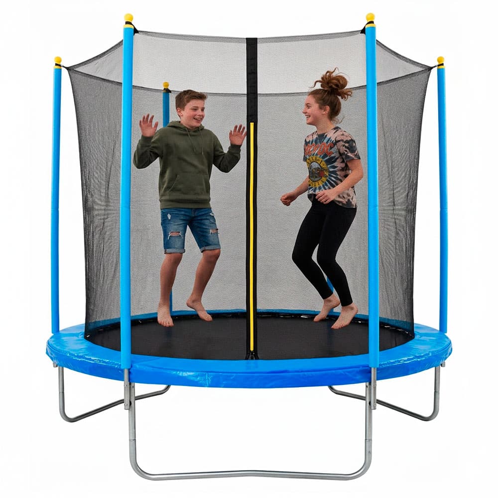 Cama Elástica Gadnic T8FT 244 mts con Red de Seguridad Reforzada Hasta 100kg Usado