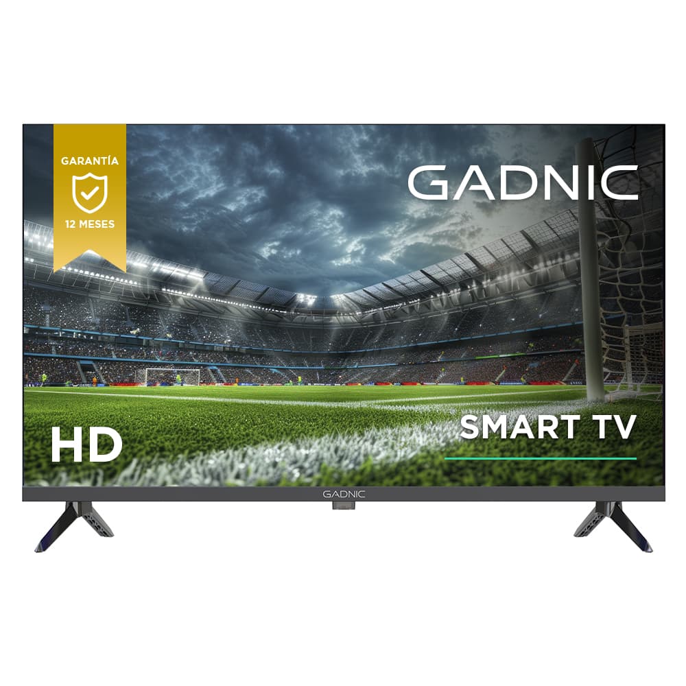 Smart TV Gadnic 32” HD Panel IPS BT WiFi Triple HDMI Doble USB Sonido Estéreo 20W