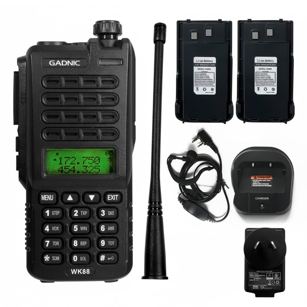 Handy Gadnic WK88 Bi-Banda 10w 128CH Hasta 12km 2 Baterías y Manos Libres Outlet